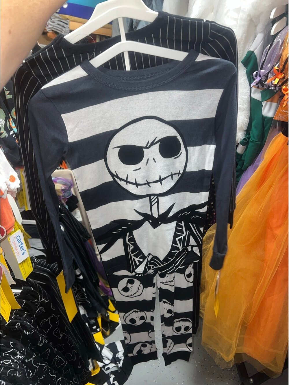 Kids Jack Skellington pajamas double pack size M 8